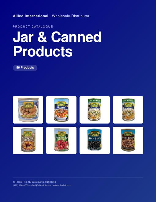Jar & Canned Products