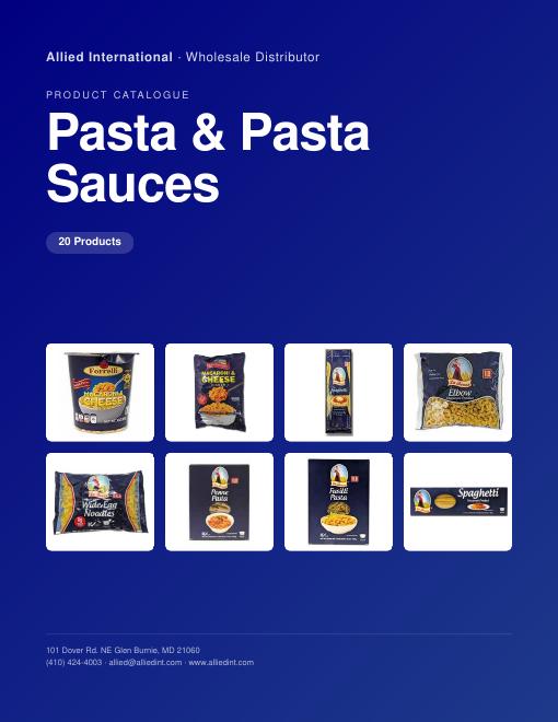 Pasta & Pasta Sauces