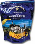 Danish Style Mini Butter Cookies 8oz Bag