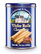 Chocolate Flavored Cream Wafer Rolls 14oz