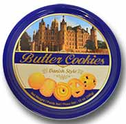 Danish Style Butter Cookies 12oz Tin