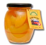 Sliced Peaches in