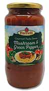 Mushroom & Green Pepper Pasta Sauce