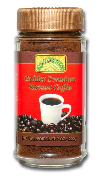 Golden Premium Instant Coffee 7.0 oz - 200g Packed 12