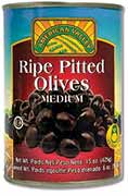 Ripe Pitted Black Olives