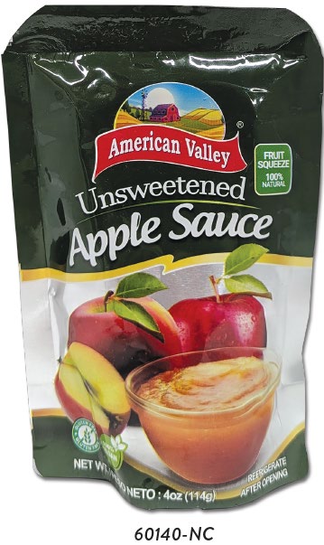 Unsweetened Applesauce Pouch (No Cap)