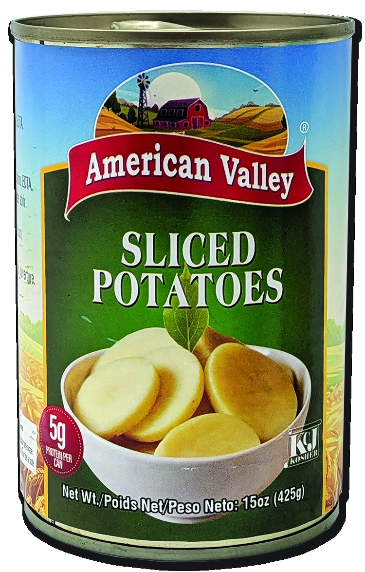 American Valley Sliced Potatoes 24 x