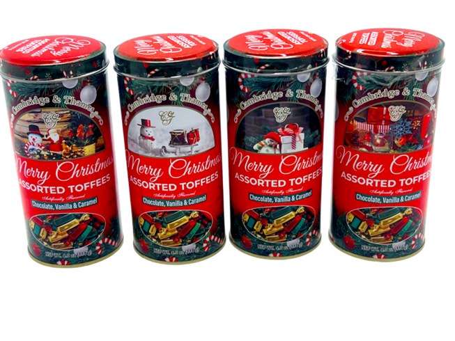 Assorted Christmas Toffee Tin